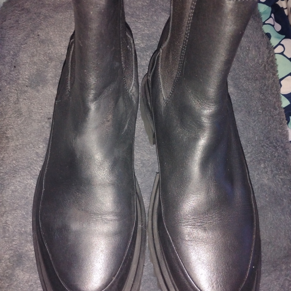All Saints Dark Leather Boots